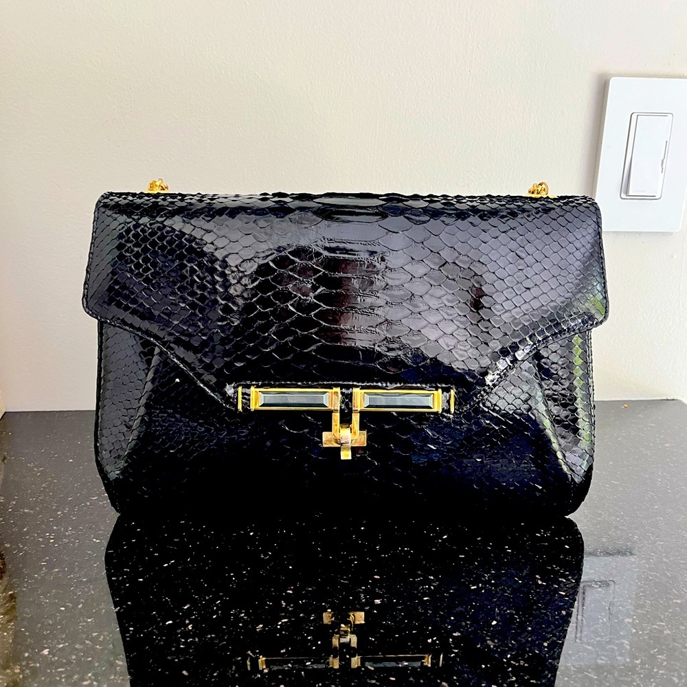 Kara Ross Python Leather Bag